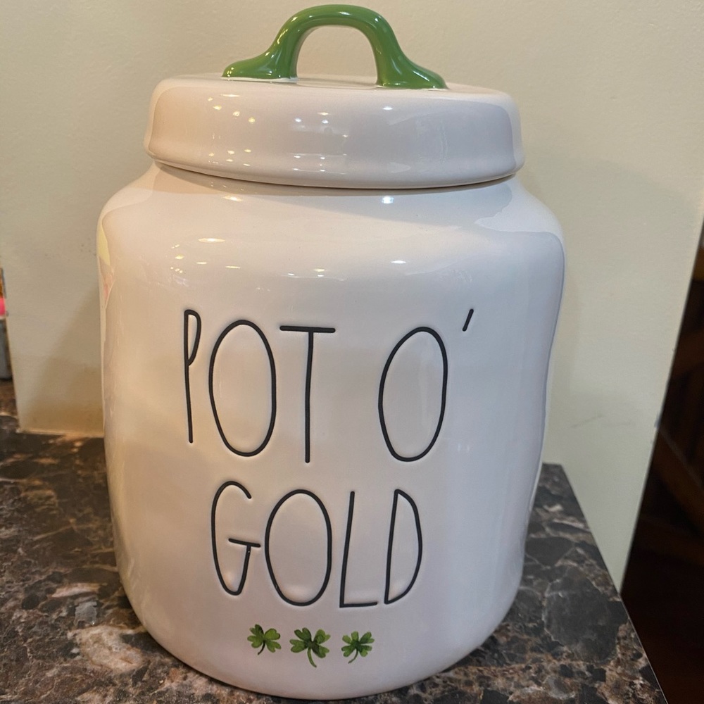 Rae Dunn St Patrick’s Day Canister